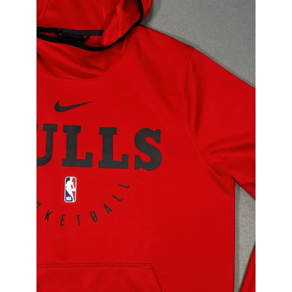 Nike Dri-FIT Chicago Bulls NBA Basketball Hoodie Red Men’s Large